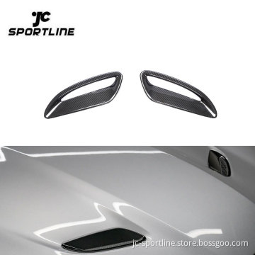 Dry Carbon Fiber Engine Hood Vents for Jaguar F-Type 2021-2022